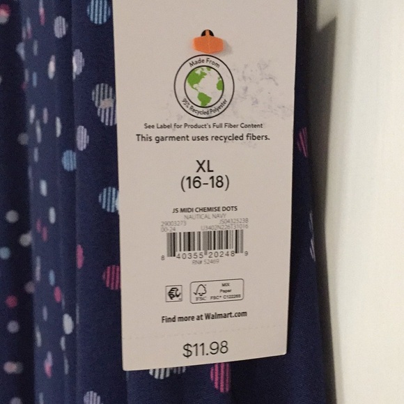 Joyspun Polka Dots Blue Chemie XL - Picture 6 of 6